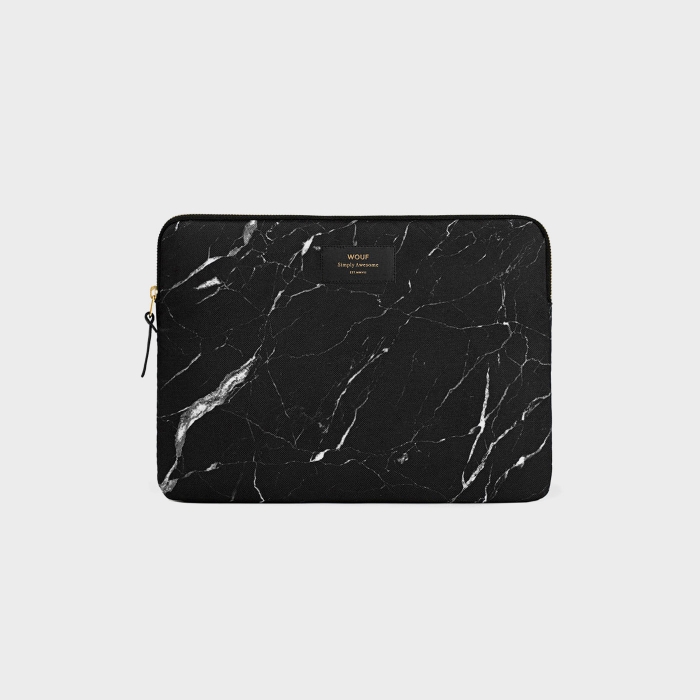 Wouf Black Marble Laptop Kılıfı 15-16"