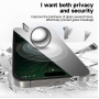 15 Pro Max Ekran Koruyucu D+ Ultra Silicone Edge Privacy Full Glass