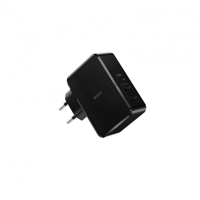 Esr Pd Wall 41W USB-C + 2 USB-A Şarj Cihazı Siyah