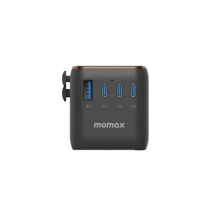 Momax 170W PD 4 Ports + Ac World Travel Hızlı Şarj Cihazı Titanyum