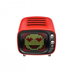 Divoom Tivoo Pixel Art Smart Bluetooth Hoparlör Kırmızı