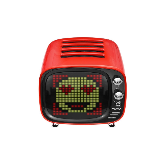 Divoom Tivoo Pixel Art Smart Bluetooth Hoparlör Kırmızı