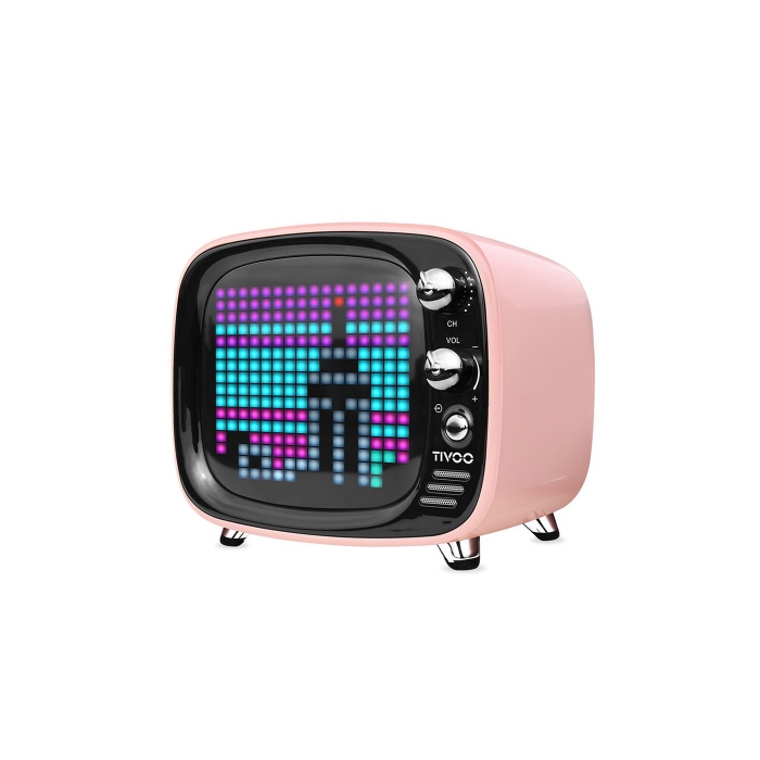 Divoom Tivoo Pixel Art Smart Bluetooth Hoparlör Pembe