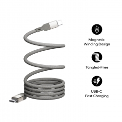 Momax Elite Mag Link 100W USB-C Şarj Kablosu (1m) Siyah