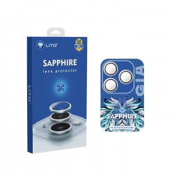 Lito 15 Pro/15 Pro Max Sapphire S+ Kamera Koruyucu Siyah Titanyum