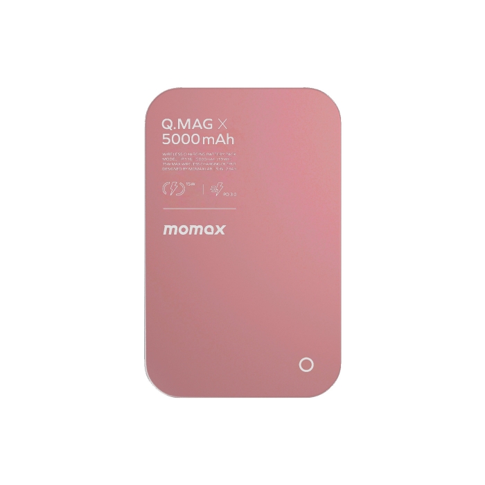 Momax Q.Mag X Pembe 5.000mah Magsafe Powerbank