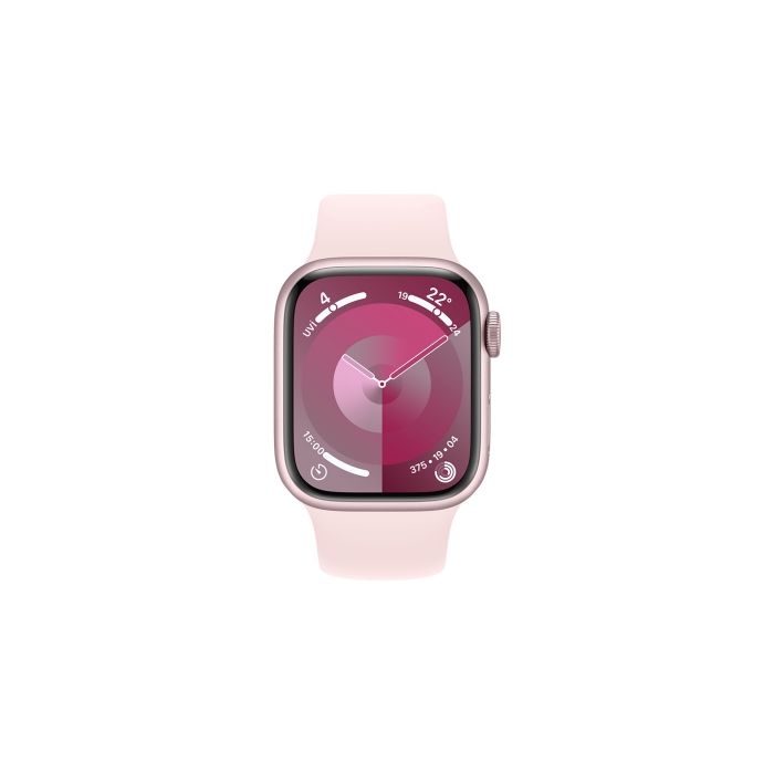 Watch 9 GPS+Cellular 41mm Pembe Alüminyum Kasa ve Uçuk Pembe Spor Kordon S/M MRHY3TU/A